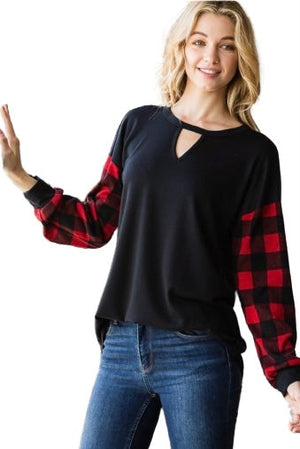 Curvy Exploring Life With You Plaid Top