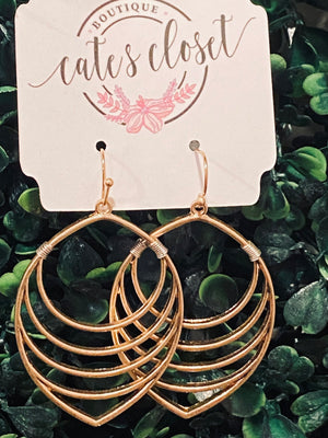 Uniquely Yours Faux Gold Earrings