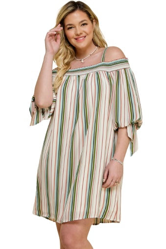 Chasing The Rainbow Vertical Striped Dress