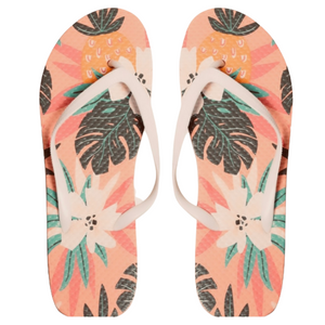 Pineapple And Palms Flip Flops