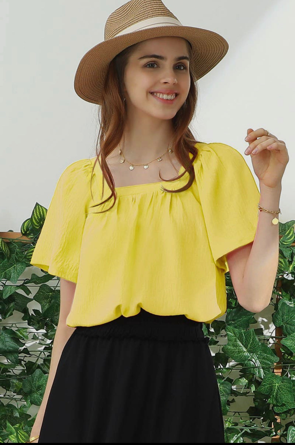 Familiar With You Canary Yellow Blouse