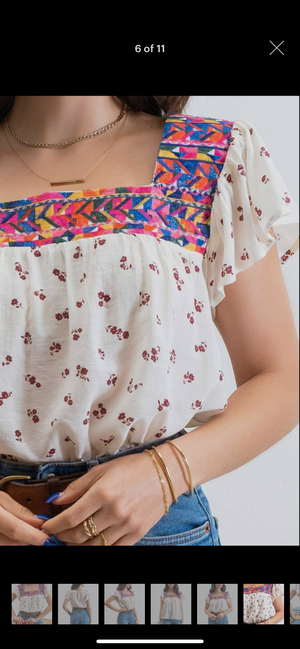 Camille Embroidered Blouse