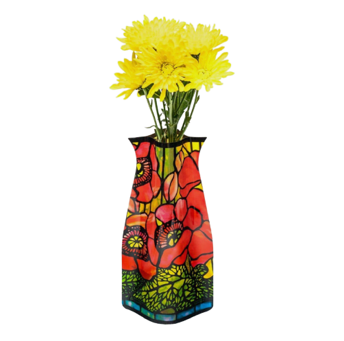 Poppies Reusable Vase
