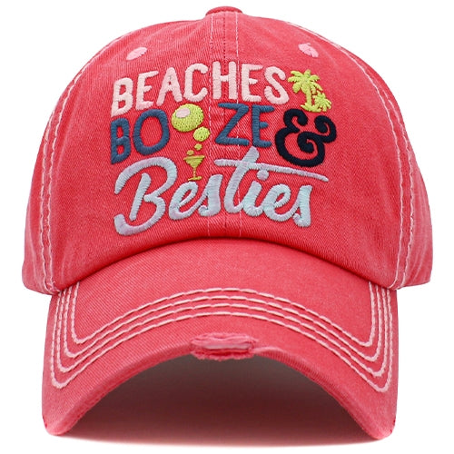 Beaches And Bestie Ball Cap