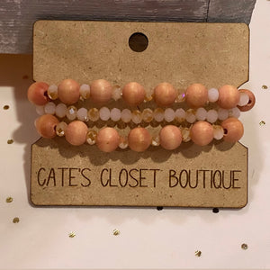 Pinky Beaded Bracelet Set
